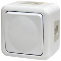 Вимикач 1-кл. PVE-1 (IP44, 10А, 250V, полікарбонат)