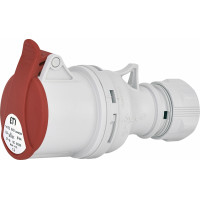 Розетка кабельна (силовий роз'єм) ES-1643 IP44 (16A, 400V, 3P+PE)