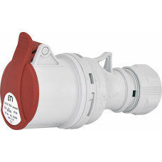 Розетка кабельна (силовий роз'єм) ES-1643 IP44 (16A, 400V, 3P+PE)