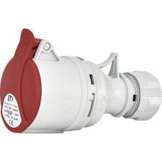 Розетка кабельна (силовий роз'єм) ES-1653 IP44 (16А, 400V, 3P+N+PE)