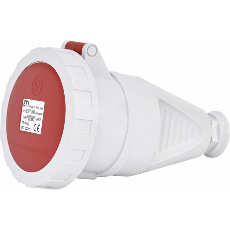 Розетка кабельна (силовий роз'єм) ESH-1653 IP67 (16A, 400V, 3P+N+PE)