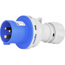 Вилка кабельна (силовий роз'єм) EV-1632 IP44 (16A, 230V, 2P+PE)