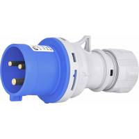Вилка кабельна (силовий роз'єм) EV-3232 IP44 (32A, 230V, 2P+PE)