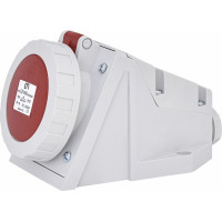 Розетка настінна (силовий роз'єм) EZH-1643 IP67 (16A, 400V, 3P+PE)