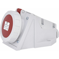 Розетка настінна (силовий роз'єм) EZH-1643 IP67 (16A, 400V, 3P+PE)