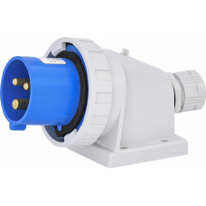 Вилка настінна (силовий роз'єм) EPH-1632 IP67 (16A, 230V, 2P+PE)
