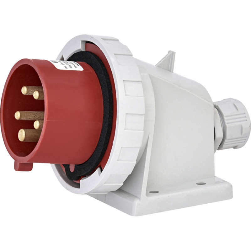 Вилка настінна (силовий роз'єм) EPH-1653 IP67 (16A, 400V, 3P+N+PE)