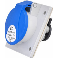 Розетка вбудована (силовий роз'єм) EE-1632 IP54 (16A, 230V, 2P+PE)