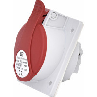 Розетка вбудована (силовий роз'єм) EE-1653 IP54 (16A, 400V, 3P+N+PE)