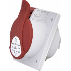 Розетка вбудована (силовий роз'єм) EE-3243 IP54 (32A, 400V, 3P+PE)