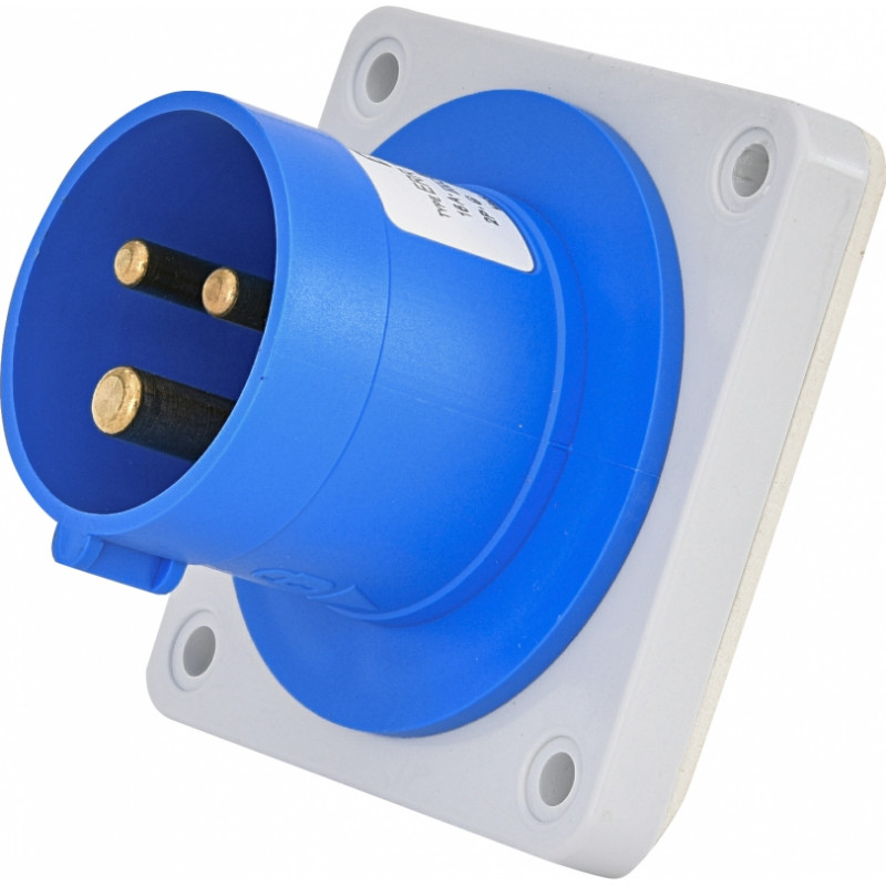 Вилка вбудована (силовий роз'єм) ERR-1632 IP44 (16A, 230V, 2P+PE)