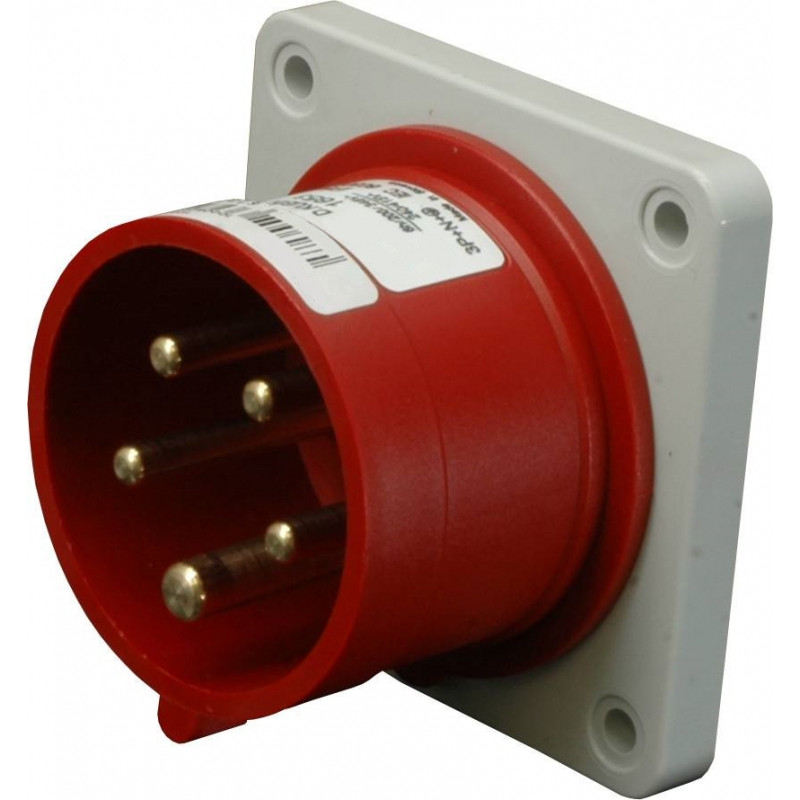 Вилка вбудована (силовий роз'єм) ERR-1653 IP44 (16A, 400V, 3P+N+PE)