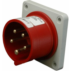 Вилка вбудована з реверсом фаз (силовий роз'єм) ERRO-1653 IP44 (16A, 400V, 3P+N+PE)