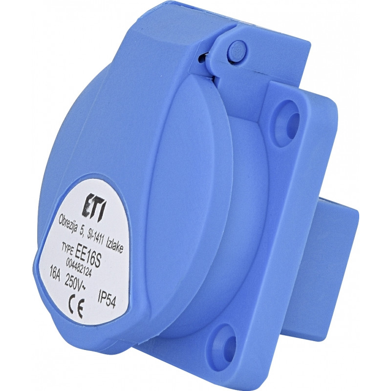 Розетка вбудована (силовий роз'єм) EE-16S IP54 (16A, 250V, Schuko)