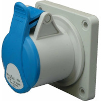 Розетка вбудована (силовий роз'єм) EER-1632 IP54 (16A, 230V, 2P+PE)