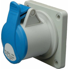 Розетка вбудована (силовий роз'єм) EER-1632 IP54 (16A, 230V, 2P+PE)