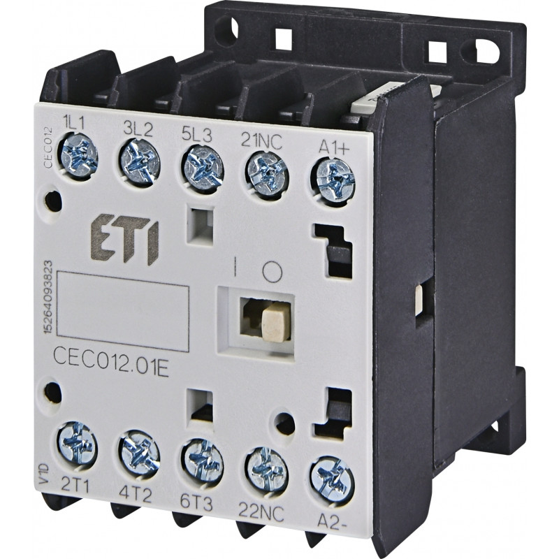 Контактор мініатюрний CEC 12.01-24V-50/60Hz (12A; 5,5kW; AC3)