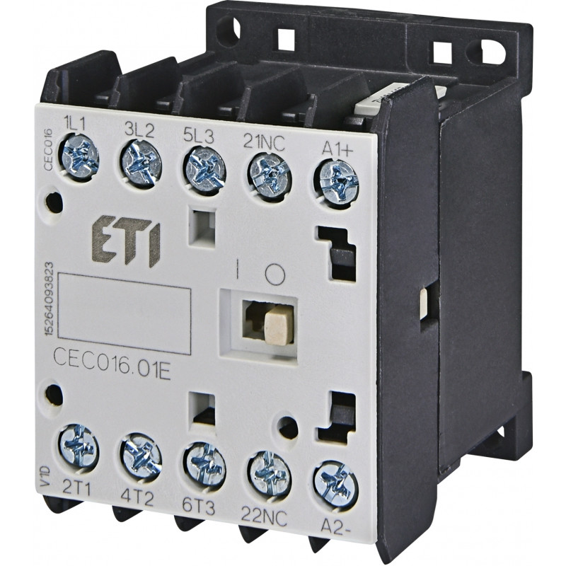 Контактор мініатюрний CEC 16.01-24V DC (16A; 7,5kW; AC3)