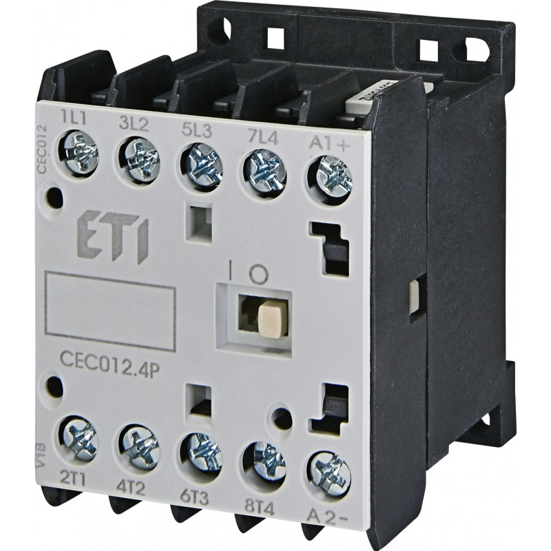 Контактор мініатюрний CEC 12.4P 230V АС (12A; 5,5kW; AC3) 4р (4 н.в.)