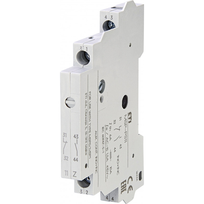 Блок-контакт MSP-PS11 (1NO+1NC, 3А 230V)