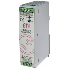 Блок живлення PS-72-24 (Вхід: 100-240V AC/140-340V DC; Вихід: 24-28V DC/75W/3A)
