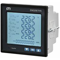 Аналізатор мережі END25-ETHA (96x96мм, Ethernet, RTC, 8 Mб вбудов. пам'яті)