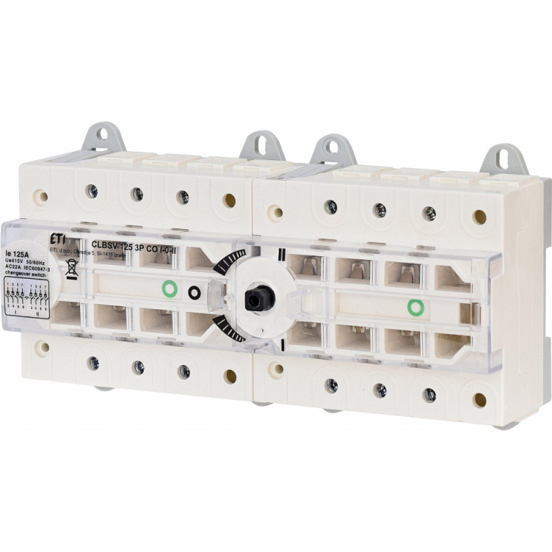 Перемикач навантаження CLBSV CO "I-0-II" 125 3P (без рукоятки, 125A, "1-0-2")