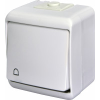 Кнопка "дзвоник" із підсвічуванням VHE-4L (біла, IP54)