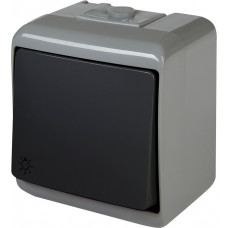 Кнопка "світло" VHE-5-SRG (сіро-графіт., IP54)