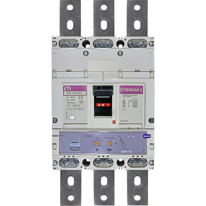 Авт. вимикач EB2 1000/3LE 1000A (50kA, (0.4-1)In/обираєма) 3P