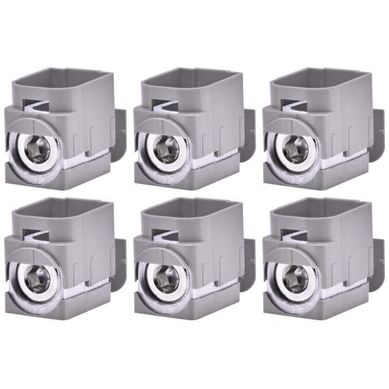 Затискач гнучких дротів NBS-TC 100-250AF 3P (3P, комплект 6шт.)
