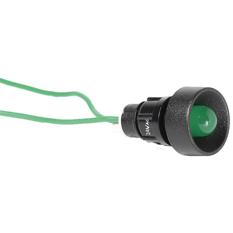 Лампа сигнальна LS LED 10 G 24 (10мм, 24V AC, зелена)