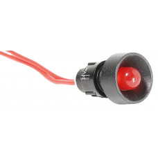 Лампа сигнальна LS LED 10 R 24 (10мм, 24V AC, червона)