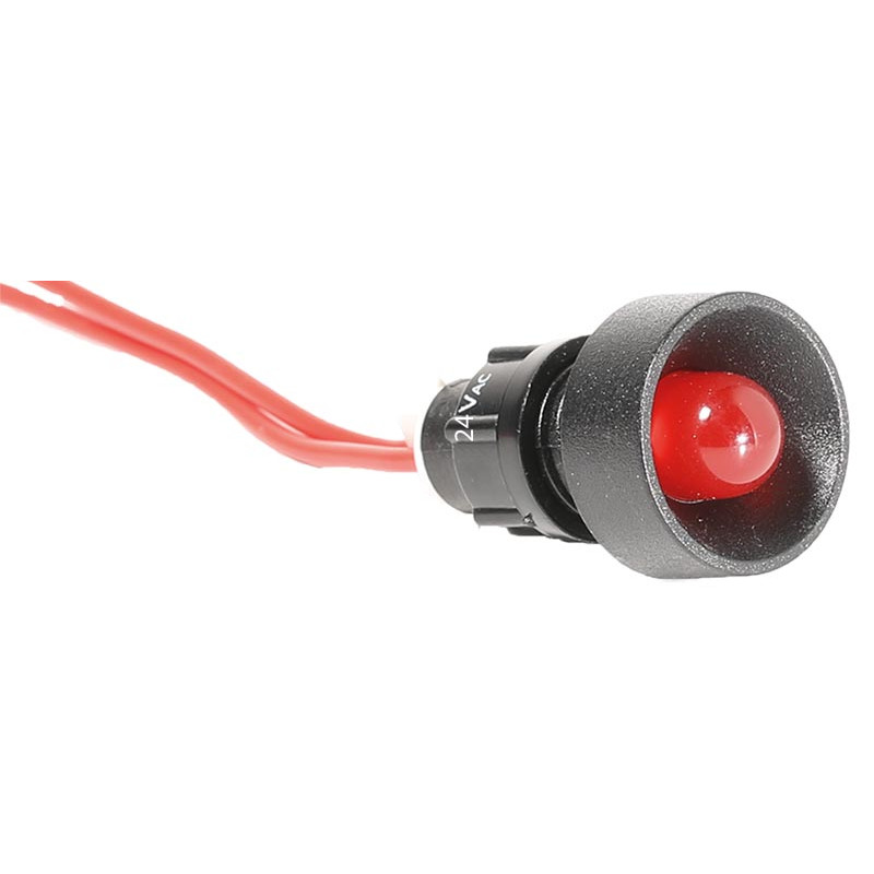 Лампа сигнальна LS LED 10 R 24 (10мм, 24V AC, червона)