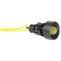 Лампа сигнальна LS LED 10 Y 24 (10мм, 24V AC, жовта)