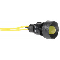 Лампа сигнальна LS LED 10 Y 230 (10мм, 230V AC, жовта)