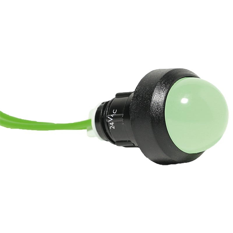 Лампа сигнальна LS LED 20 G 24 (20мм, 24V AC, зелена)