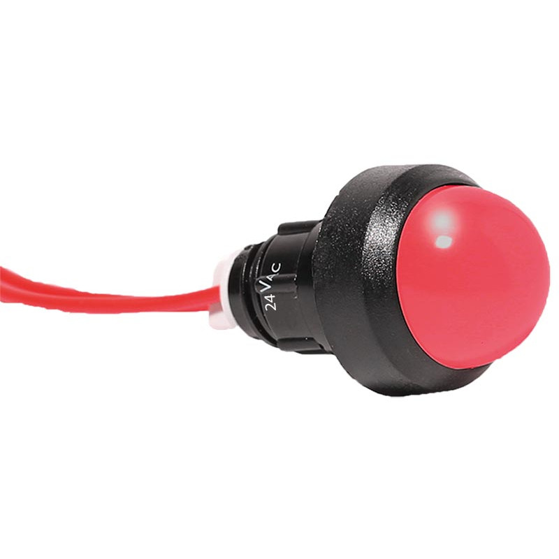 Лампа сигнальна LS LED 20 R 24 (20мм, 24V AC, червона)