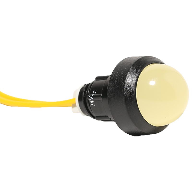 Лампа сигнальна LS LED 20 Y 24 (20мм, 24V AC, жовта)