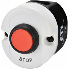 Кнопковий пост 1-модул. ESE1-V2 (Compact, "STOP", червоний, корп. сіро-чорний)