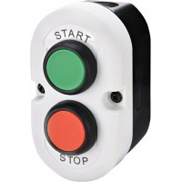 Кнопковий пост 2-модул. ESE2-V4 (Compact, "START/STOP", зелений/червоний, корп. сіро-чорний)
