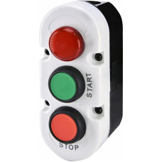 Кнопковий пост 3-модул. ESE3-V8 (Compact, "START/STOP" з ламп. LED240V AC, червон./зелен./червон.)
