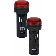 Лампа сигнальна LED матова ECLI-16-024C-R 24V AC/DC (Ø16мм, червона)