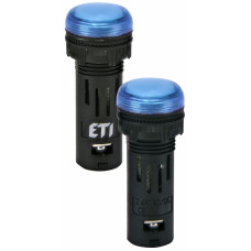 Лампа сигнальна LED матова ECLI-16-024C-B 24V AC/DC (Ø16мм, синя)