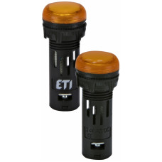 Лампа сигнальна LED матова ECLI-16-024C-A 24V AC/DC (Ø16мм, помаранчева)