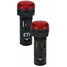 Лампа сигнальна LED матова ECLI-16-240A-R 240V AC (Ø16мм, червона)
