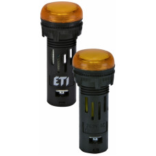 Лампа сигнальна LED матова ECLI-16-240A-A 240V AC (Ø16мм, помаранчева)