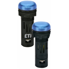 Лампа сигнальна LED матова ECLI-16-240A-B 240V AC (Ø16мм, синя)