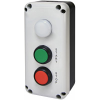 Кнопковий пост 3-модул. ESB3-V8 (Standart, "START/STOP" з ламп. LED240V AC, червона/зелена/біла)