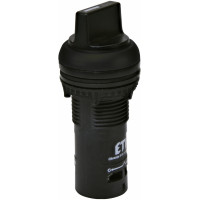 Вимикач поворотн. моноблочний ECS2S-N45-10 (1NO, 2-х поз., з фікс. 0-1, 45°, чорний)